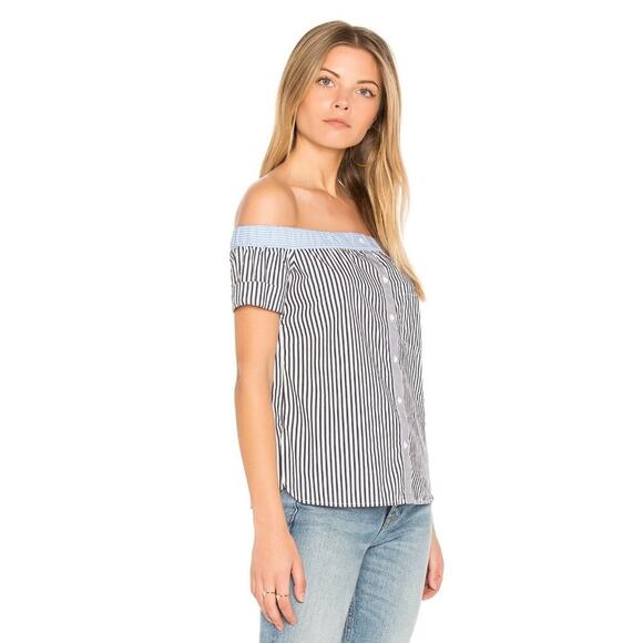 Revolve Bailey 44 False Start Shirt Women's Size Small Button front and back clo - Picture 2 of 9